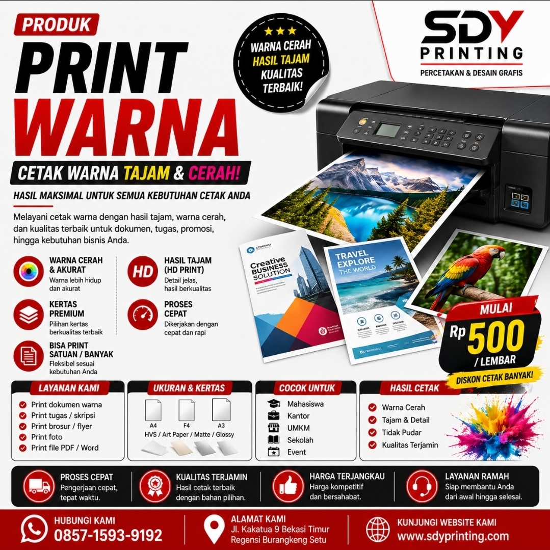 Print Warna A3